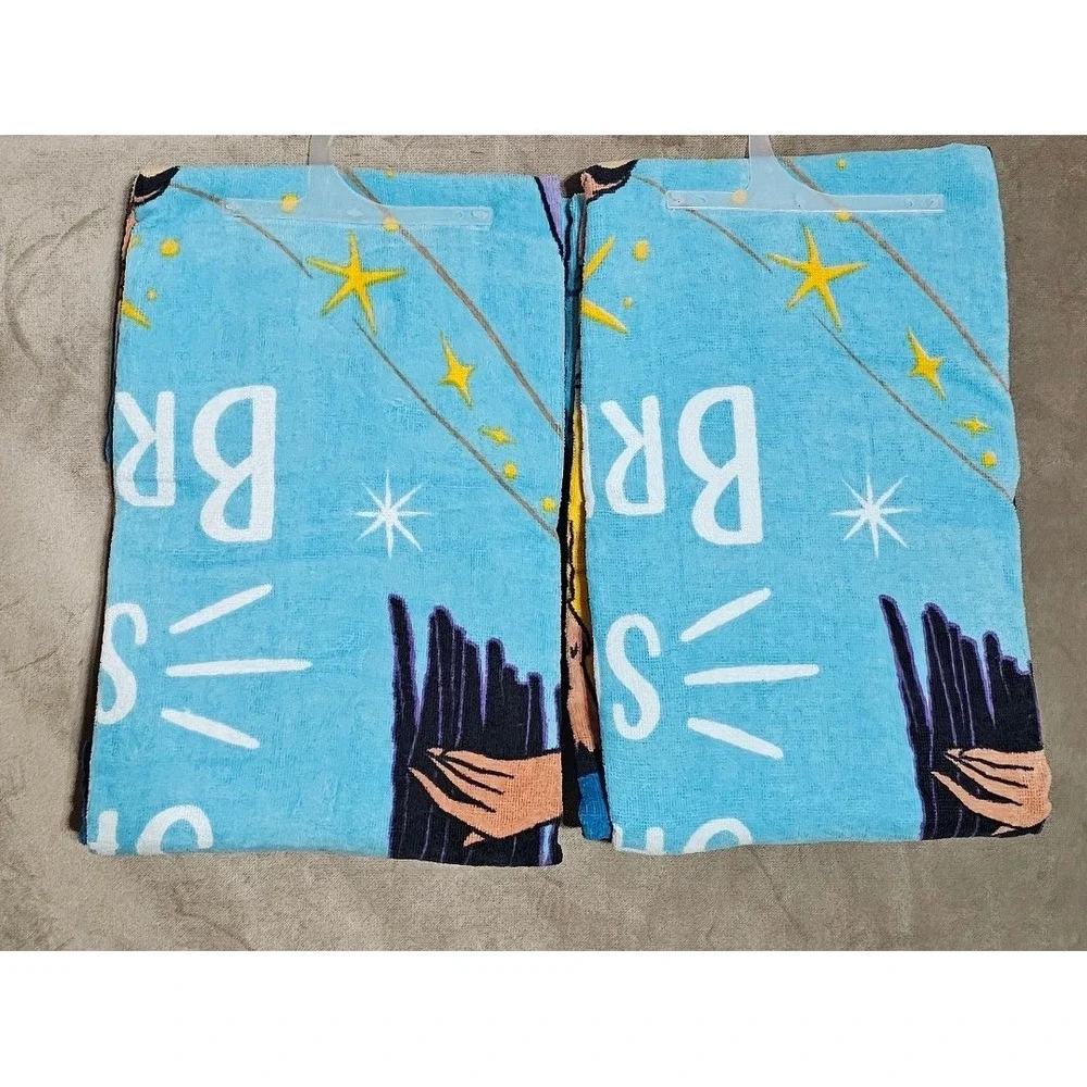 Disney Wish Beach Towel Set of‎ 2 Asha Valentino Shine So Bright 100% Cotton NEW